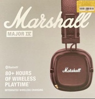 MARSHALL 馬歇爾 MAJOR IV 無線頭戴式藍牙耳機 - 啡色 原裝行貨