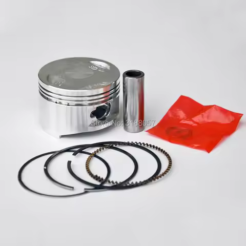 Motorcycle parts 57.4mm piston and 15mm ping Ring Set for 4 stroke 150cc Scooter Moped ATV GY6 150 1