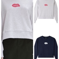 NEW 2025 A.P.C. GOLF South Korea Autumn And Winter New Apc Golf Ladies Round Neck Log0 Logo Fashion