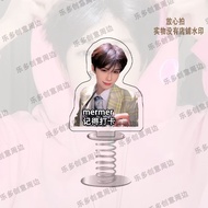 He Qiuqiu Merchandise Creative Spring Shaking Music Car Worker Desktop Stand Ornaments Friends Gifts