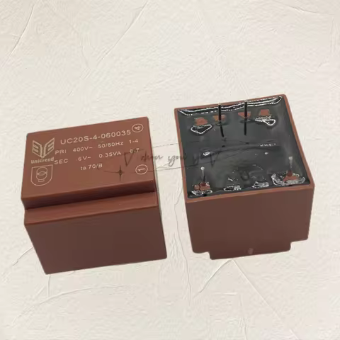 1-5PCS/LOT 100%New UC20S-4-060035 BV 202 0168 400V 50/60Hz ， 6V 0.35VA Potting Transformer