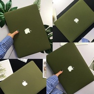Hardshell CaseสำหรับAppleใหม่MacBook Pro 13 2020 15 16 นิ้วAir 13.3 12 นิ้วพร้อมแป้นพิมพ์ปกสีเขียวเข้ม