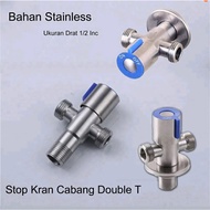 Stop Faucet T Branch Stainless 304 FV03