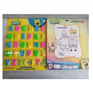 mainan huruf abjad magnetmainan huruf tempel drawing boardmainan huruf abjad anak anak