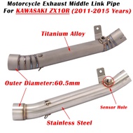 For Kawasaki Ninja ZX10R ZX-10R ZX 10R 2011 - 2015 Motorcycle Exhaust System Modified 61mm Muffler E