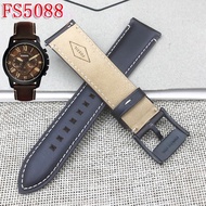 FOSSIL Strap Genuine Leather Vintage Brown 22MM Suitable For FS5088 Men's Watch Accessories