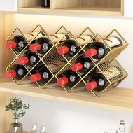 Light Inclined Shelf Luxury Household Rack Wine Bracket Shelf Mutual Shelf Storage Red Wine Display 