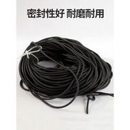 Rubber Solid Round Strip Black Oil Resistant Sealing Strip O-Shaped Strip 2/2.5/3/4/5/6/7/8/10/12/14