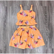 Orange baby girl outfit