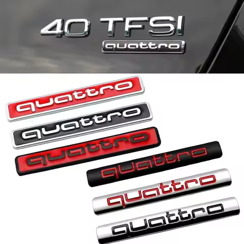 Car Trunk Badge Letter Decals for Audi Quatrro A3 A5 A7 A2 A6 A4 A1 B7 B6 B8 B5 B2 B9 B3 S4 S8 S6 S5