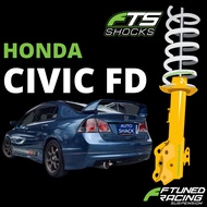 Honda Civic FD F Tuned FTS Shocks Absorber Suspension - Sistem Penyerap Hentak - FTuned Racing by Au