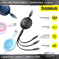 Baseus 3in1 Retractable Charging Cable Max 3.5A