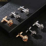 Doublebuy Round Knot Cufflink Studs Men Shirt Cufflink Fashion Wedding Business Cuff Links Jewelry S