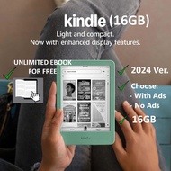 [Ads/No Ads] Amazon Kindle E-reader 6 2024(16GB) - Matcha/Black Unlimited Ebook for Free