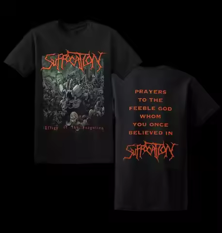 SUFFOCATION band Black TEE s-5xl Cotton T-Shirt 2 side BSS97