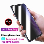 Anti Spy Privacy Tempered Glass Screen Protector OPPO F9 Pro F7 A83 A33 A53 A12 A92 A3s AX5s A5 A9 2020 Reno 2 2F 3 4 4F