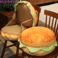 BACK2LIFE Realistic Burger Pillow, Realistic Burger Simulation Burger Cheeseburger Pillow, Soft Plus