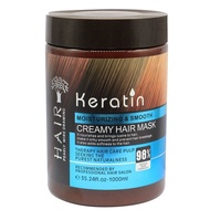 [Sg Ready Stock] Keratin Moisturizing &amp; Smooth Creamy Hair Mask / Keratin Hair Treatment / Keratin Hair Mask 1000ml
