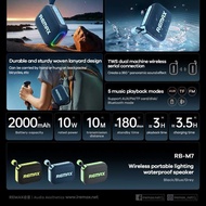 Remax Outdoor Sports Waterproof Bluetooth Speaker RGB Light Wireless Bluetooth Speaker Portable Smal