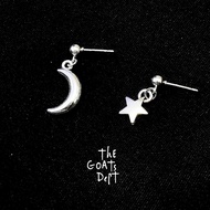 The Goats Dept - Movies Moon Star Y2K Earring Original / tgd972 Star Moon model earrings cresent sic