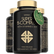 B Complex Slow Release er B Complex 60 Tablet Diperkayakan dengan D & C Semua 8 B12 B6 Asid Folik Bi