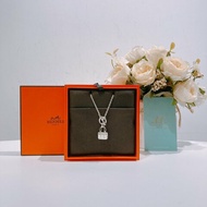 TW4479 Hermes 愛馬仕 康康銀飾項鍊 925 Amulettes Constance Pendant Necklace Sliver
