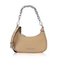 Tas Slempang Kecil Wanita Original MK Cora Mini Zip Pouchette Small Sling Shoulder Bag Camel / Signa