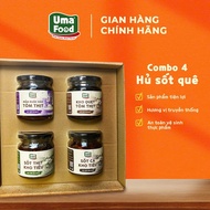 Combo of 4 Jars of Uma' Food Traditional Flavored Sauce 800G