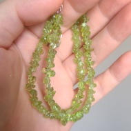 Peridot Lucky Stone Friendship August Birth Heart Chakra With Shape Bracelet Hypoallergenic Alloy Si