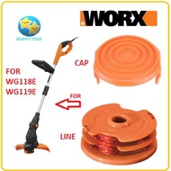 Worx Replacement Spool Line / COVER CAP NYLON STRING FOR WG119E Grass Trimmer  WA0007 WG118E WG119 W