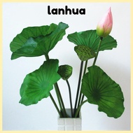 LANHUA Artificial Flower, DIY Decoration Landscape Artificial Lotus, Lotus Leaf Lotus Lotus Pod Simu