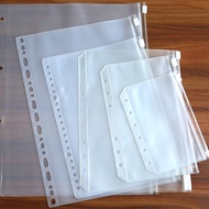 Multi-Size Transparent PVC Document Storage Bag with Holes Paper Loose Leaf Cover
