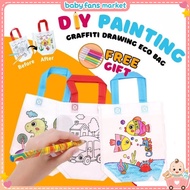 DIY Painting Graffiti Creative Single Sided Drawing Eco Bag Birthday Party Gift Door Gift Free Color