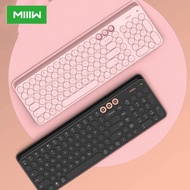 Wireless Bluetooth Dual Mode Keyboard 104 Keys 2.4GHz Pink MWBK01 MIIIW