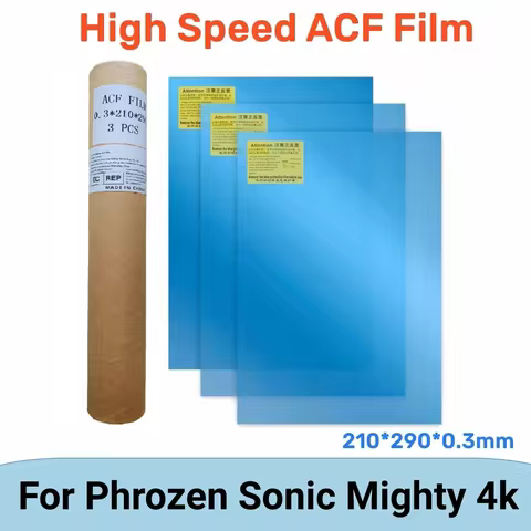 3Pcs ACF Film A4 Size 210*290mm For Phrozen Sonic Mighty 4K Saturn 3 Ultra Photon M5s Pro Release Fi