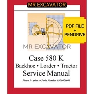 Case Tractor 580 580K Phase 1 Backhoe Loader Workshop Services Manual Part Catalog Catalogue (Pendri