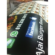 A1 / A2 Poster Printing Art Card & Synthetic Paper vynil pvc Sticker| siap 2 hari