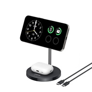 new Anker MagSafe Charger Stand Compatible MagGo 2-in-1 Charging Station 【Upgraded】 Qi2 Certified 15