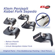 Bicycle Fork Brake Cable Clamp Wire Cable Frame Clamp on Mountain Bike Fork MTB Federal KS Bike Cire