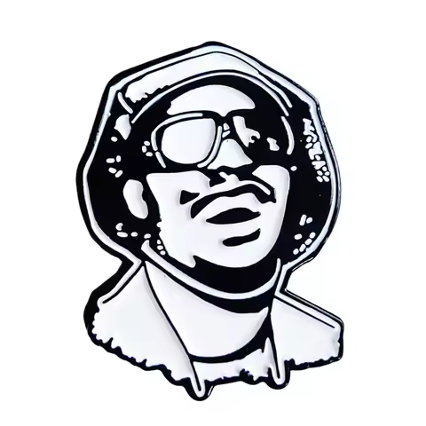Stevie Wonder Pin Enamel Songs In The key Of Life Lapel Brooch Metal Badge Jewelry Accessary