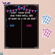 [Simhoa] Gender Reveal Games, Gender Reveal Voting Game, Classic, for Babies, Gender Reveal Poster