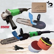 SIMJU Angle Grinder 950W 4" (With Adjust Speed Mode) Electric Car Polish Mesin