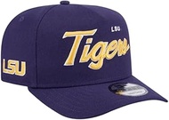 Purple LSU Tigers New Era Script A-Frame 9FIFTY Adjustable Snapback Hat - Men's