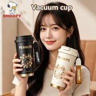 Snoopy 1pc 530ml Insulated Stainless Steel Large Capacity Coffee Mug, Car Cup, Outdoor Portable Stra