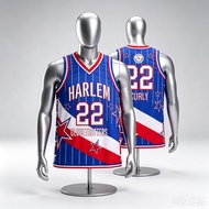 New Harlem Globetrotters Retro Fan Basketball Vest Jersey Printed Quick Drying Casual Daily Sports M