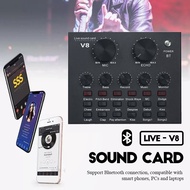 （BM800 Sound Card+V8 Microphone)V8 Live Sound Card Audio Set USB Webcast V8 Audio USB Headset Mic K 