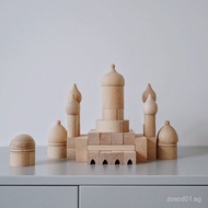 Selling 55Castle Building Blocks110Roman Building Blocks1-2Years Old3-6Year-old gift baby children e