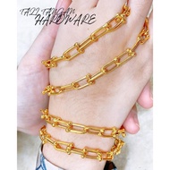 COP 916 EXACTLY KOREAN GOLD HAND CHAIN (BRACELET) 916 gold bracelet