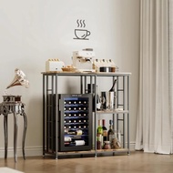 Mini Fridge Stand With Storage,coffee Bar With Mini Fridge Space,cabinet With Storage,bar Cabinet Wi