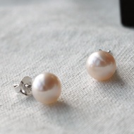 Rose freshwater pearl earring 925. Silver / korea korean fashion accessories jewelry item 925 silver